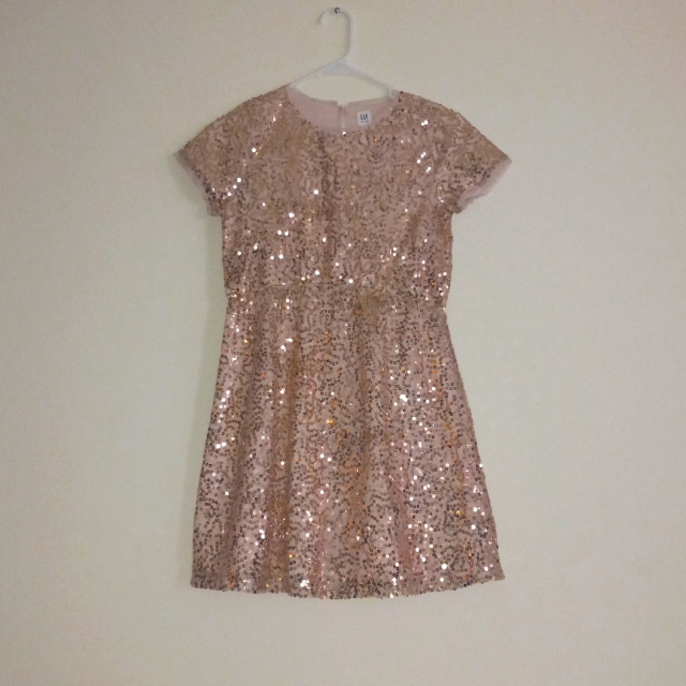 GAP KIDS Sequined Dress, Size XL (Girl), Pink - NWOT
